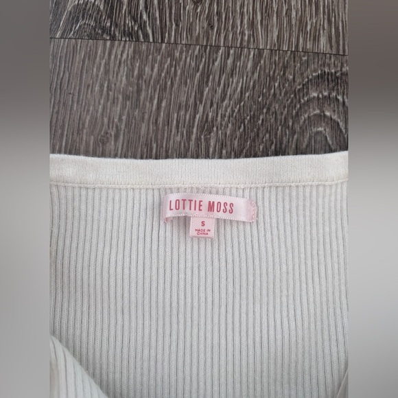 White Ribbed Knit Top - Picture 3 of 4